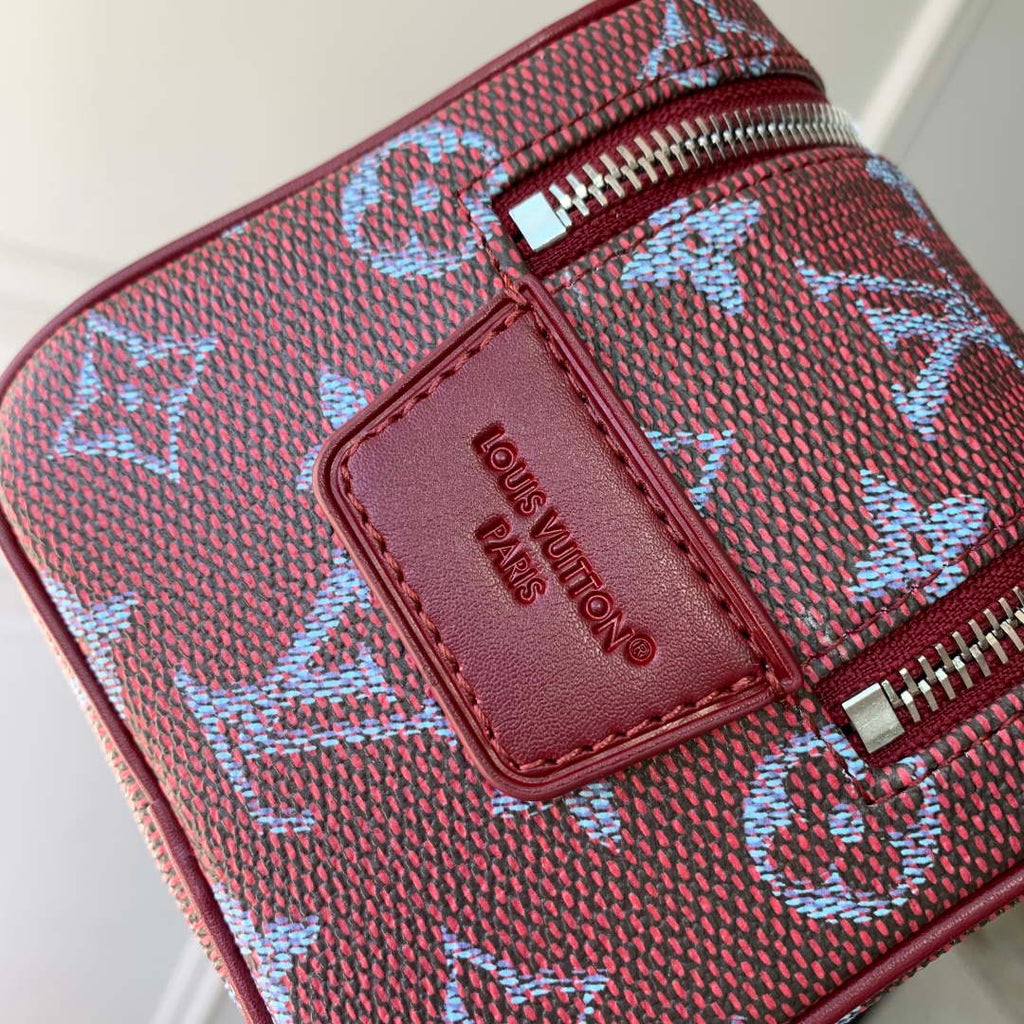 LV M27158 Louis Vuitton Mini Dopp Kit Bag Purple