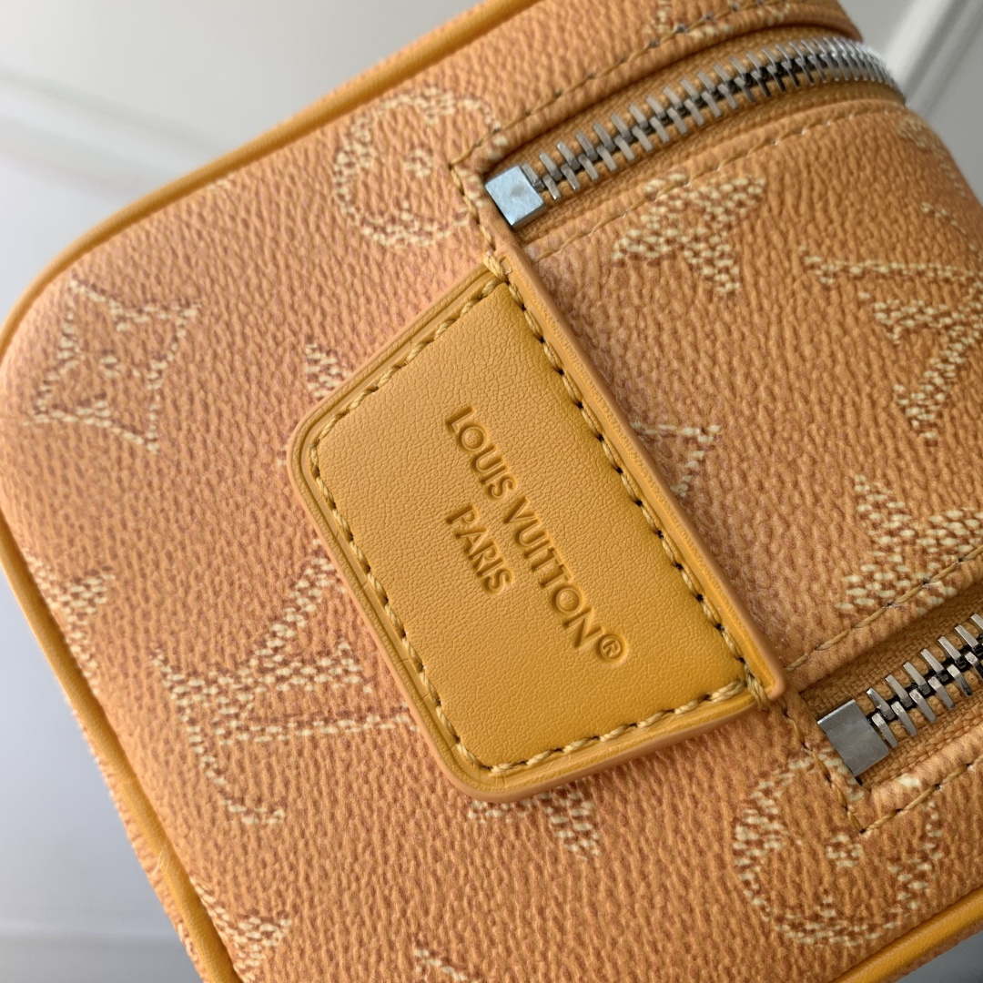 LV M27158 Louis Vuitton Mini Dopp Kit Bag Yellow