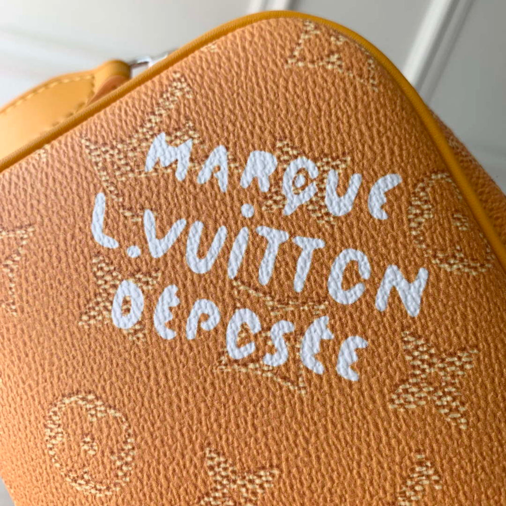 LV M27158 Louis Vuitton Mini Dopp Kit Bag Yellow