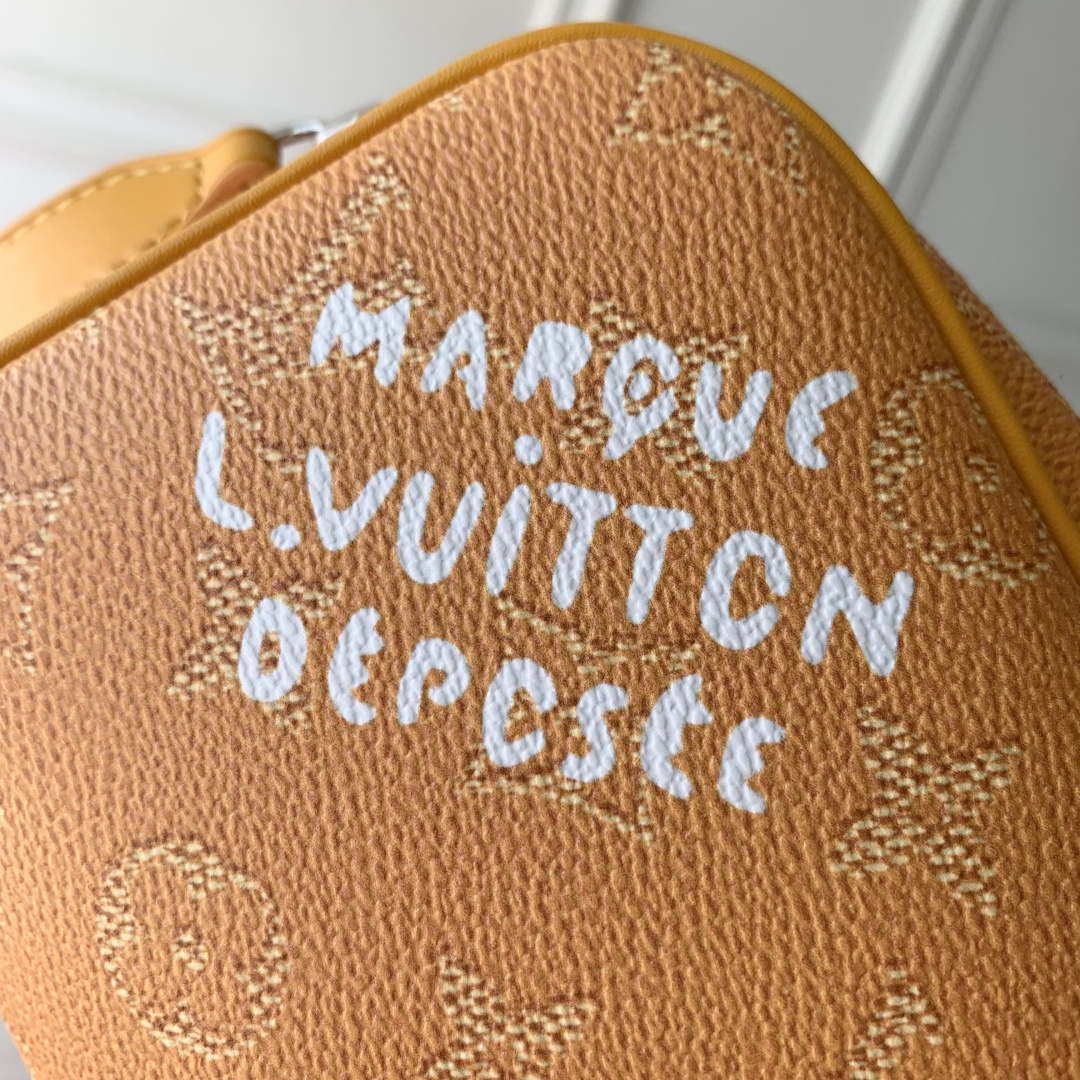 LV M27158 Louis Vuitton Mini Dopp Kit Bag Yellow