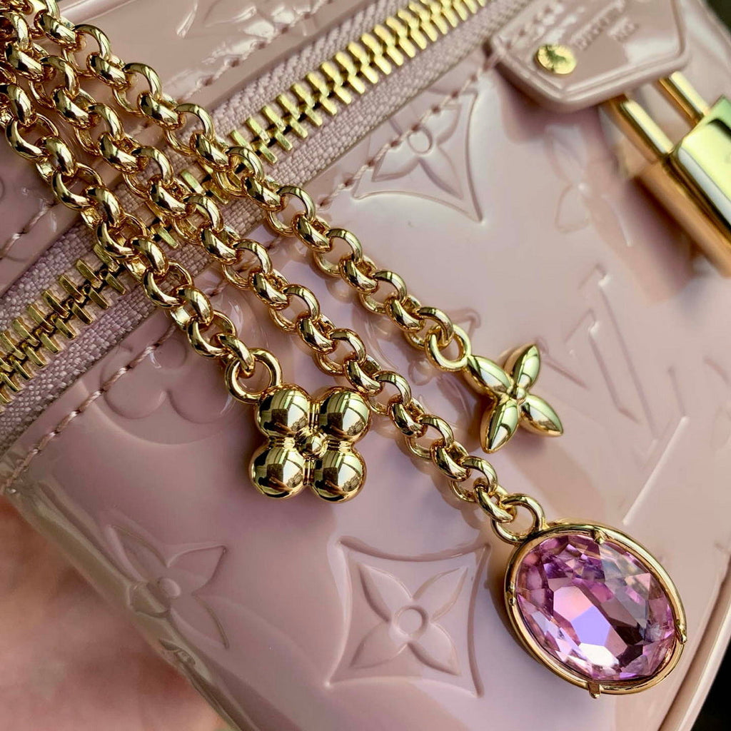 LV M27169 Louis Vuitton Vanity Chain Pouch Bag Desert Sand
