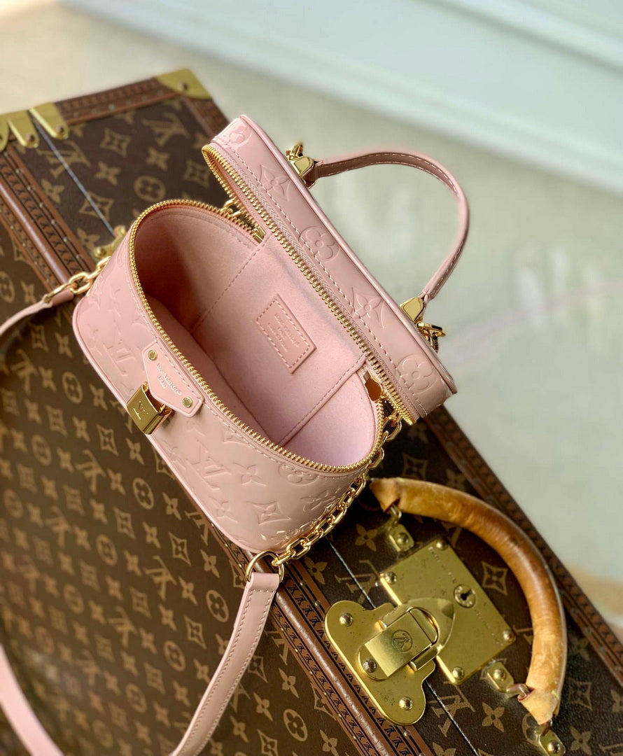 LV M27169 Louis Vuitton Vanity Chain Pouch Bag Desert Sand