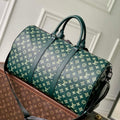 LV M27179 Louis Vuitton Keepall Bandouliere 50 Bag Forest Green