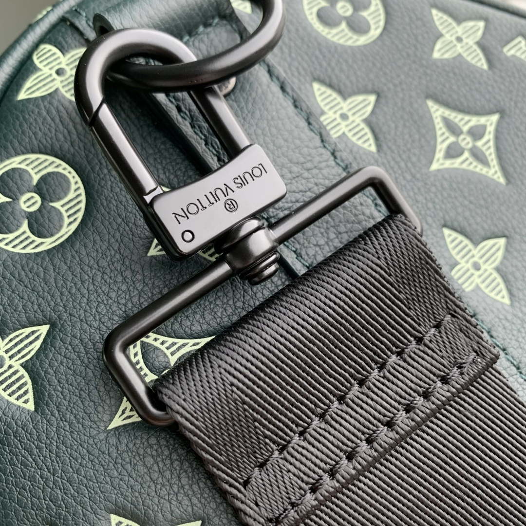 LV M27179 Louis Vuitton Keepall Bandouliere 50 Bag Forest Green