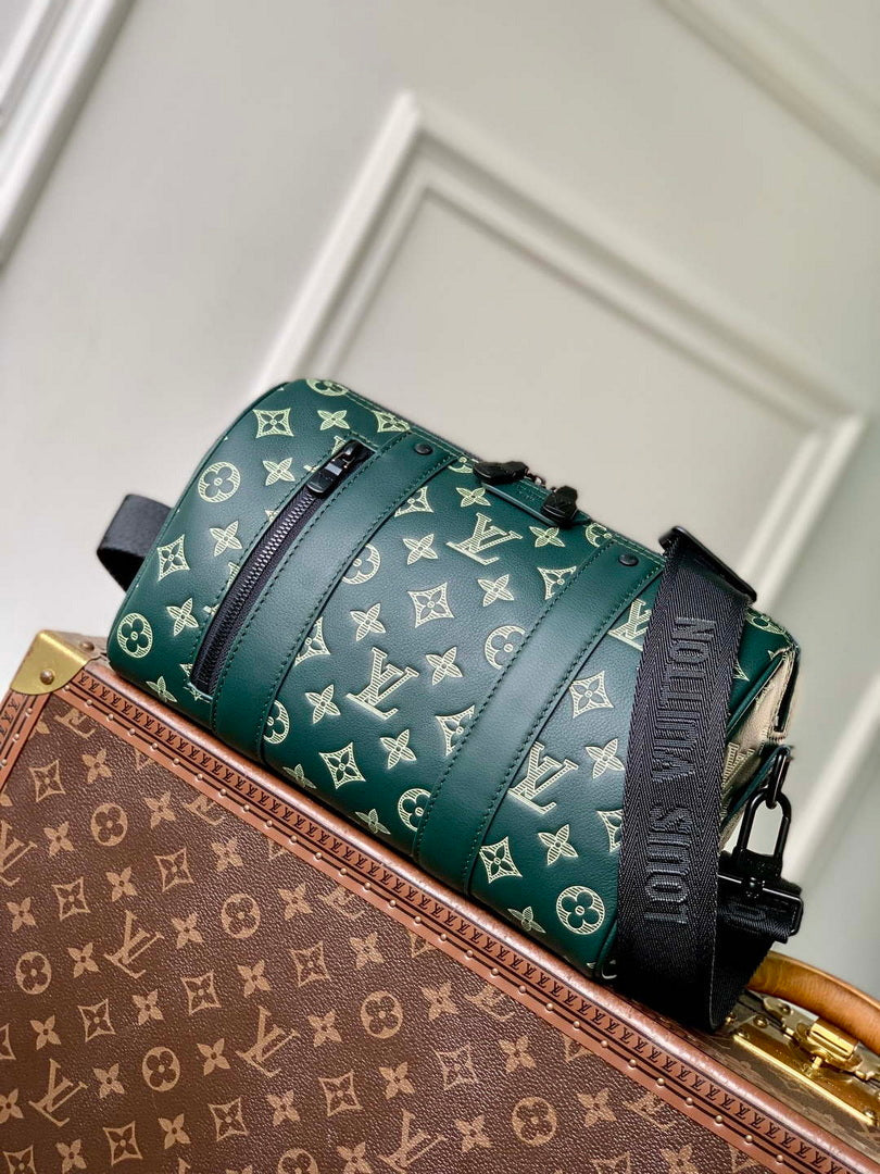 LV M27184 Louis Vuitton City Keepall Bag Forest Green