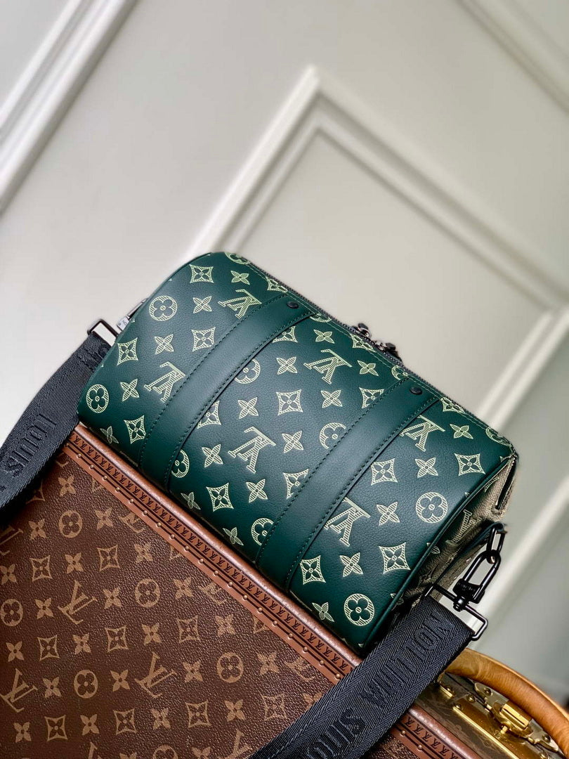 LV M27184 Louis Vuitton City Keepall Bag Forest Green