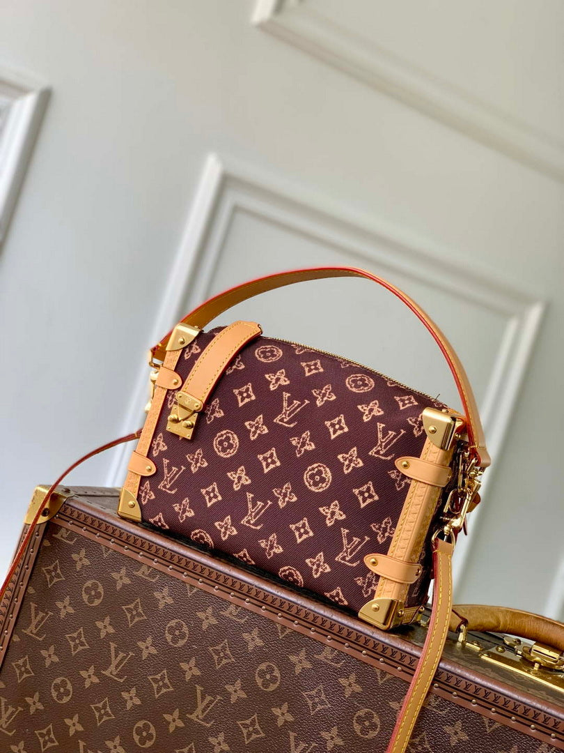 LV M27516 Louis Vuitton Side Trunk MM Bag Brown