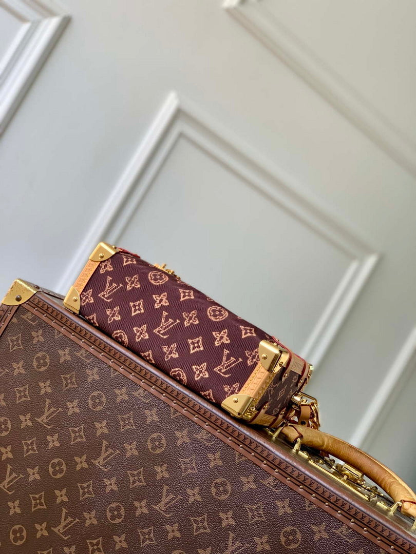 LV M27516 Louis Vuitton Side Trunk MM Bag Brown