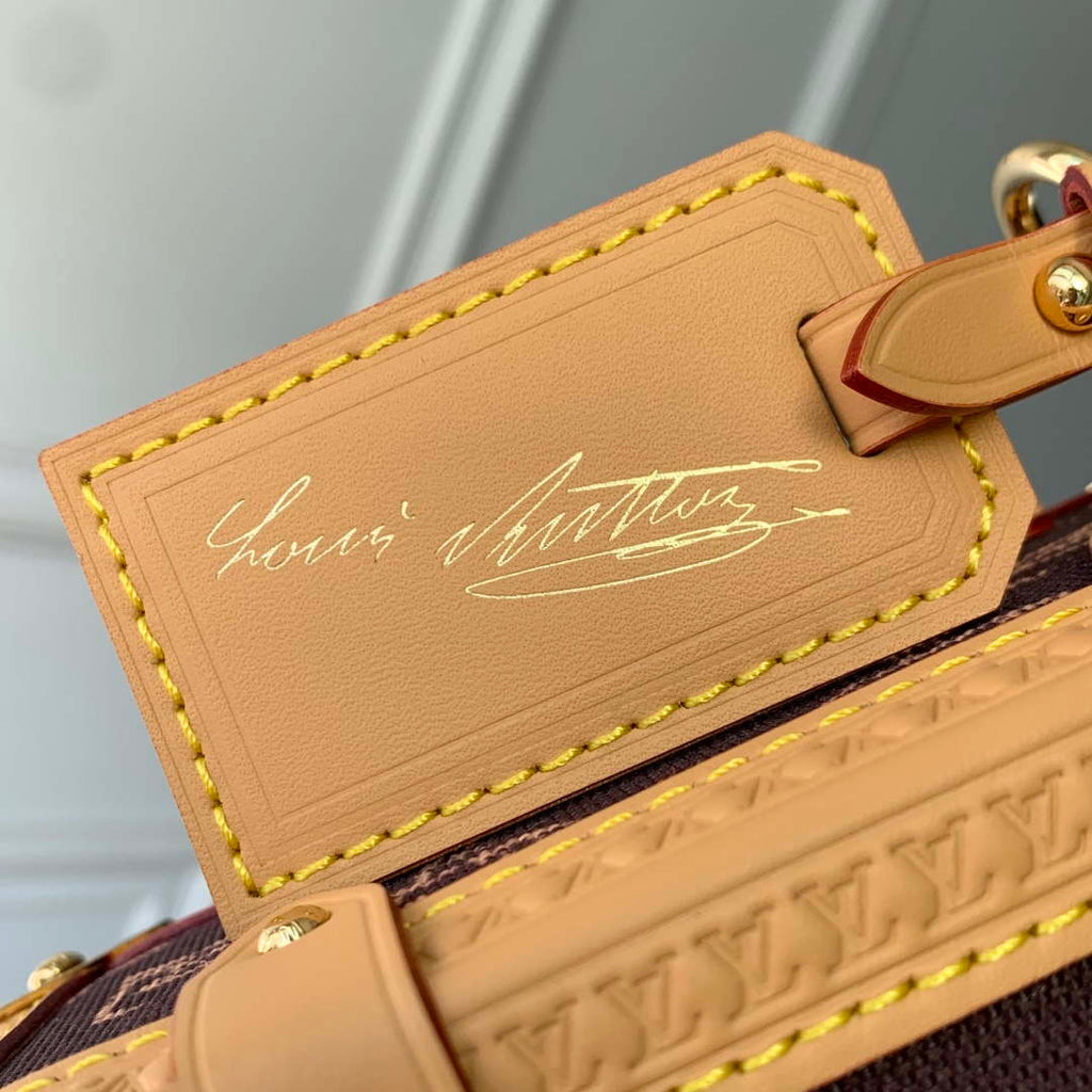 LV M27516 Louis Vuitton Side Trunk MM Bag Brown