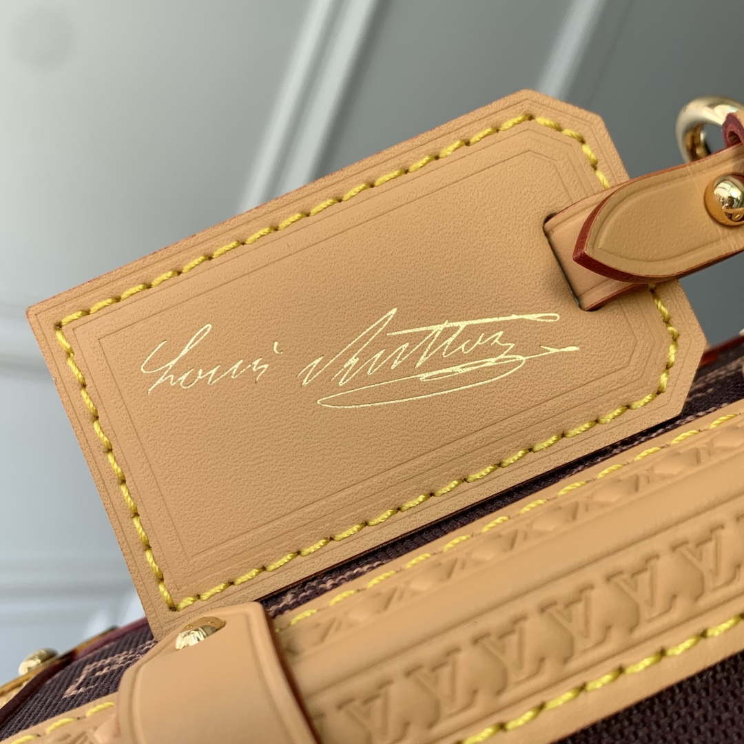 LV M27516 Louis Vuitton Side Trunk MM Bag Brown