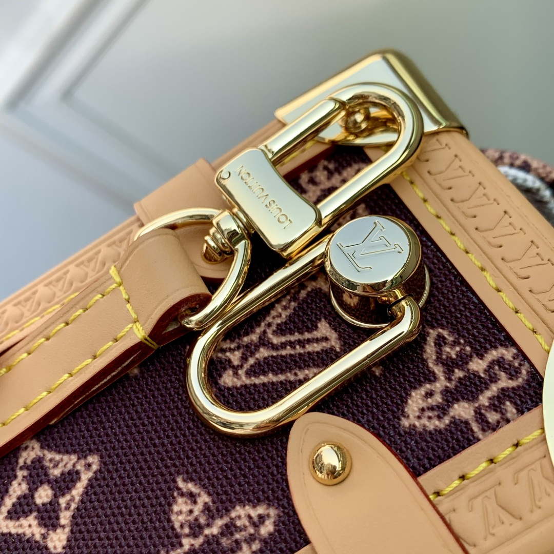 LV M27516 Louis Vuitton Side Trunk MM Bag Brown
