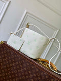 LV M27570 Louis Vuitton All In BB Bag Milky White/Green