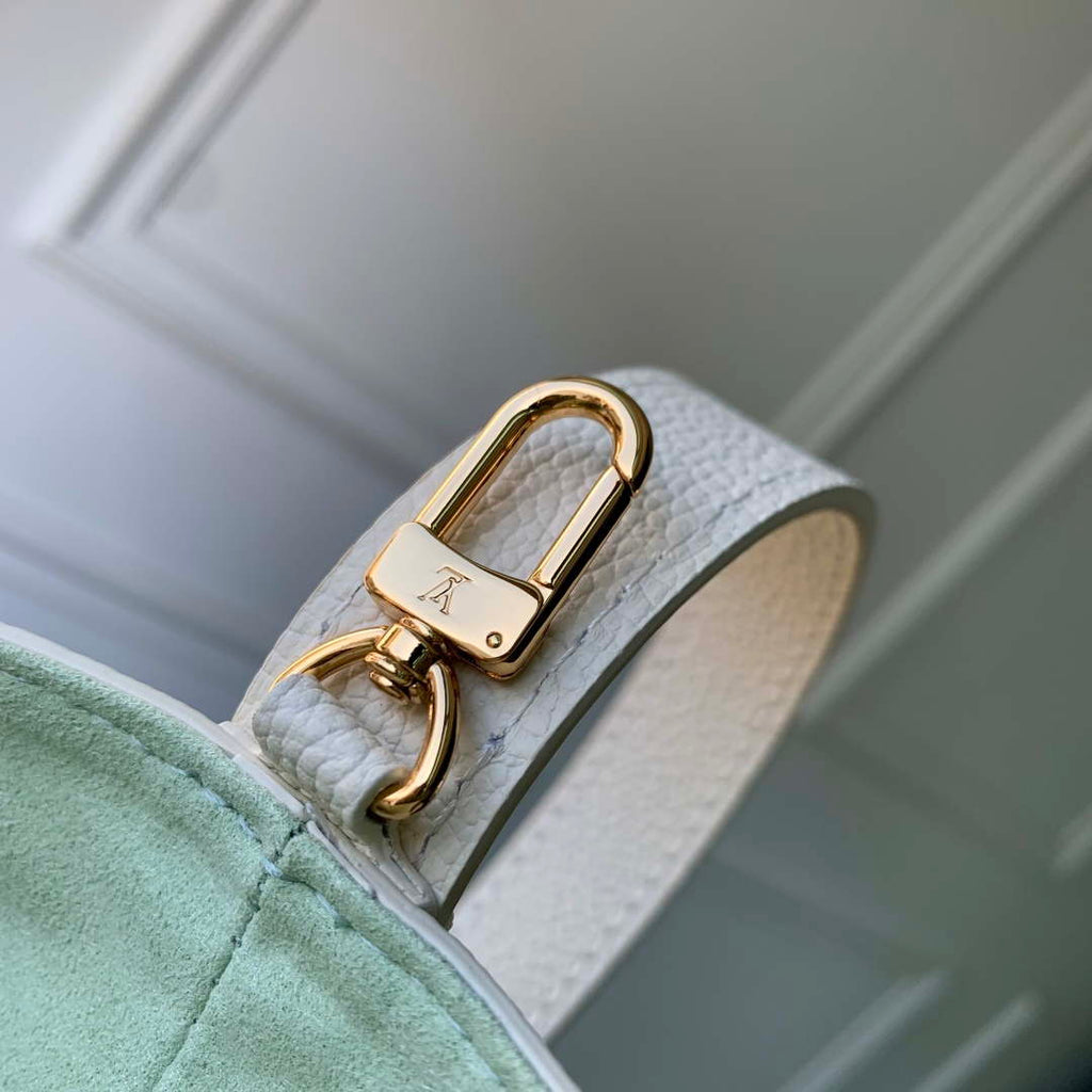 LV M27570 Louis Vuitton All In BB Bag Milky White/Green