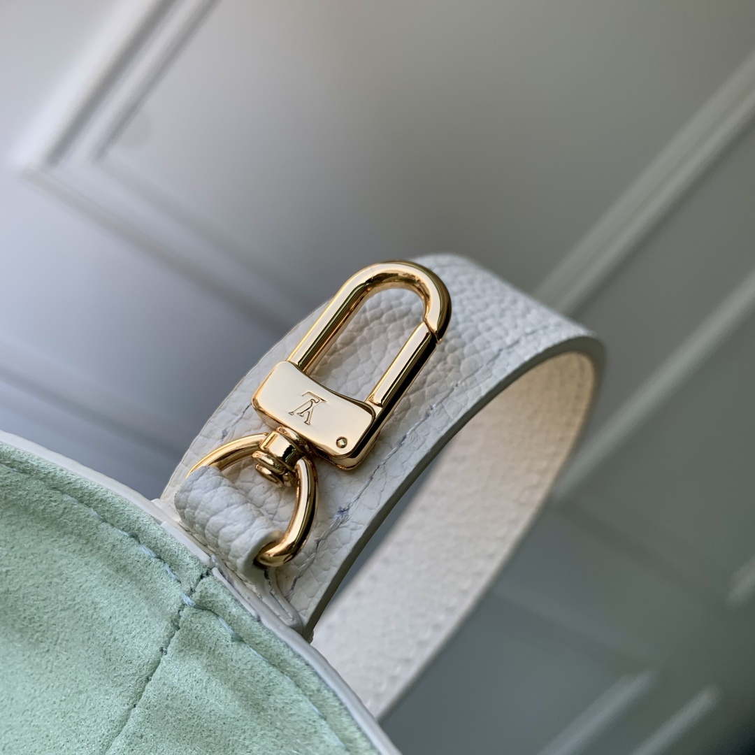 LV M27570 Louis Vuitton All In BB Bag Milky White/Green