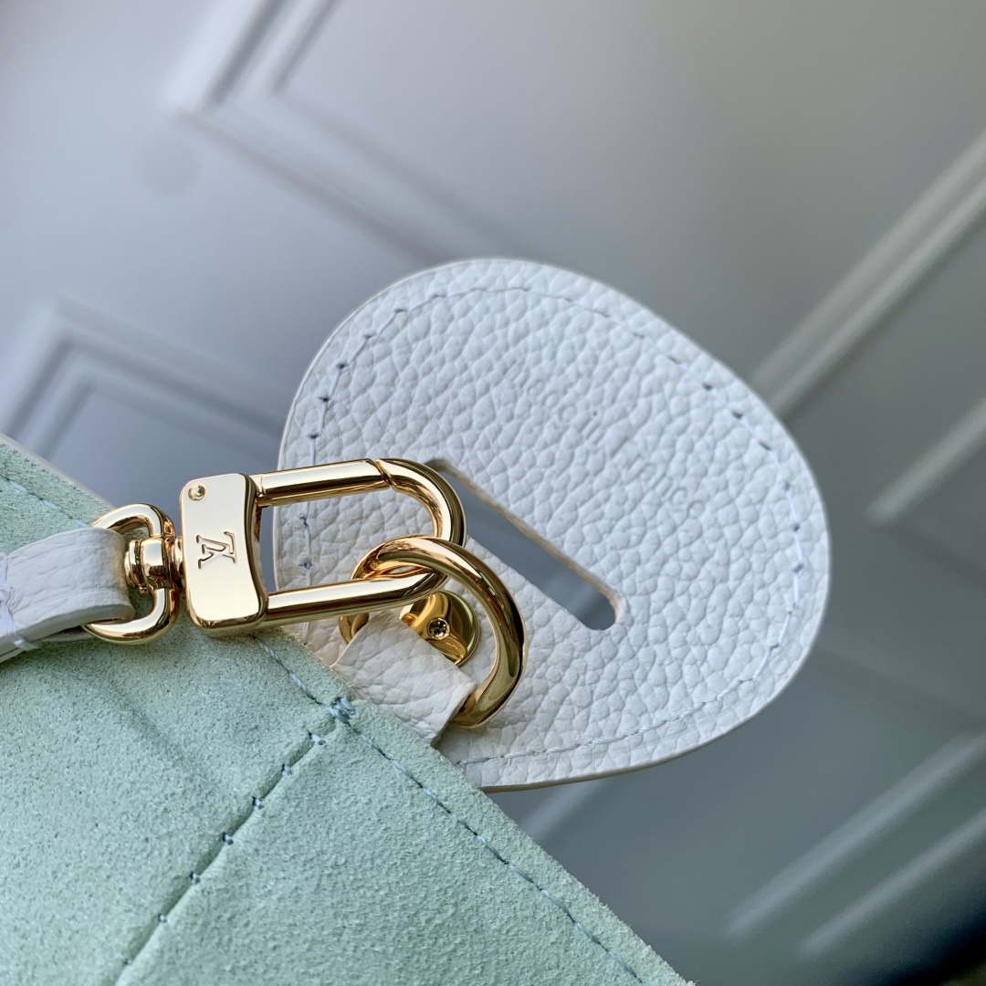 LV M27570 Louis Vuitton All In BB Bag Milky White/Green