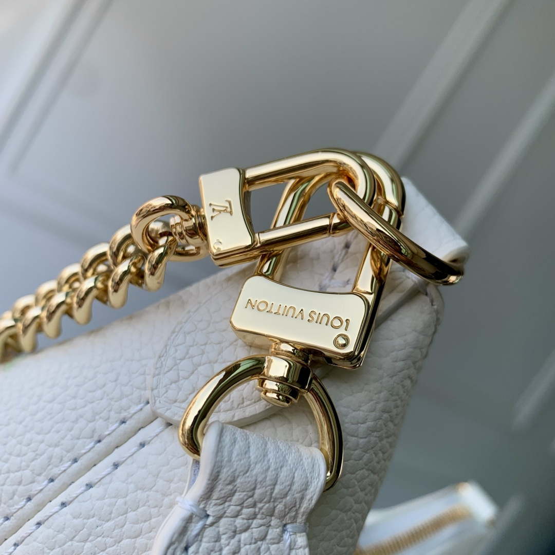 LV M27571 Louis Vuitton Boulogne PM Bag Milky White/Green