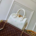 LV M27572 Louis Vuitton Speedy Bandouliere 20 Bag Milky White/Green