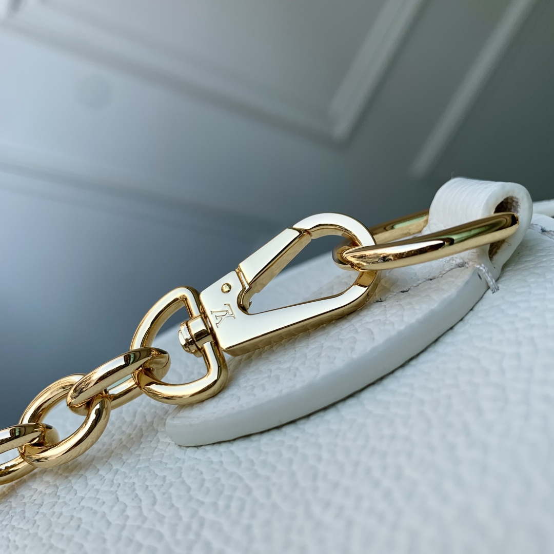 LV M27572 Louis Vuitton Speedy Bandouliere 20 Bag Milky White/Green