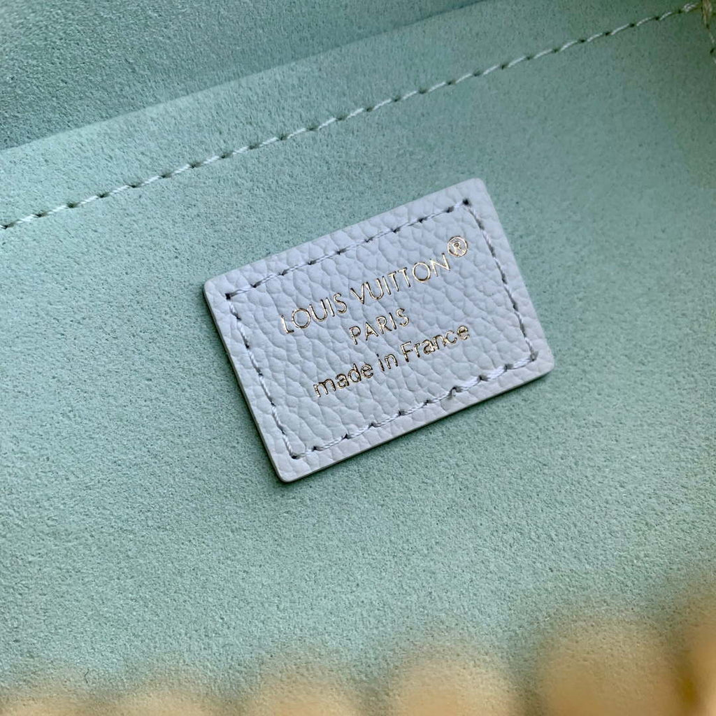 LV M27572 Louis Vuitton Speedy Bandouliere 20 Bag Milky White/Green