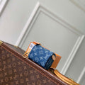 LV M27604 Louis Vuitton Trousse Speedy Blue Denim