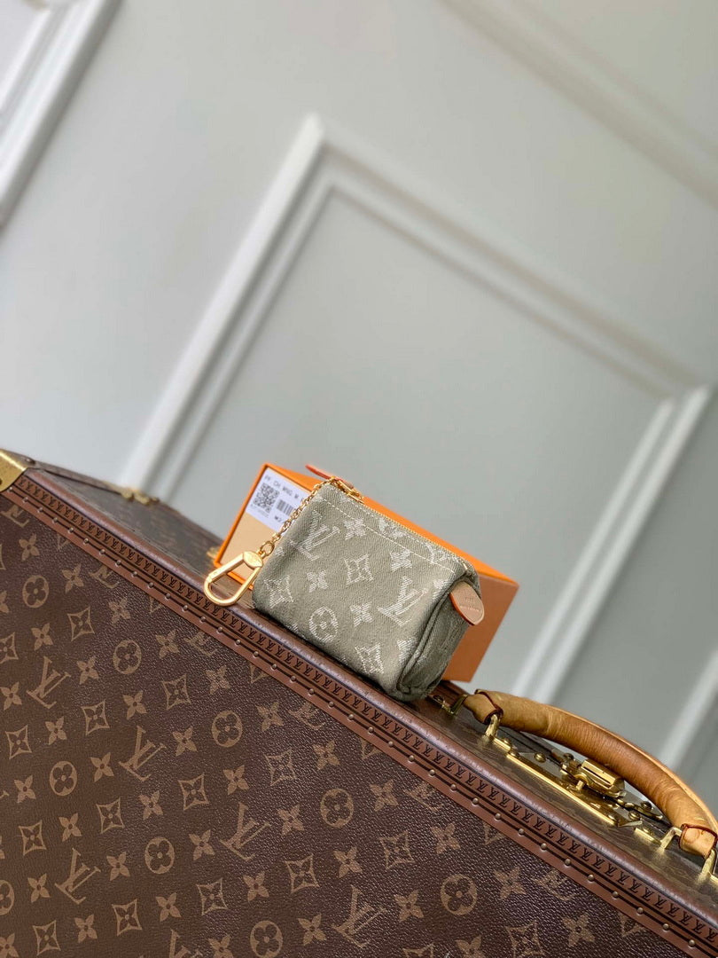 LV M27605 Louis Vuitton Trousse Speedy Olive Drab Denim