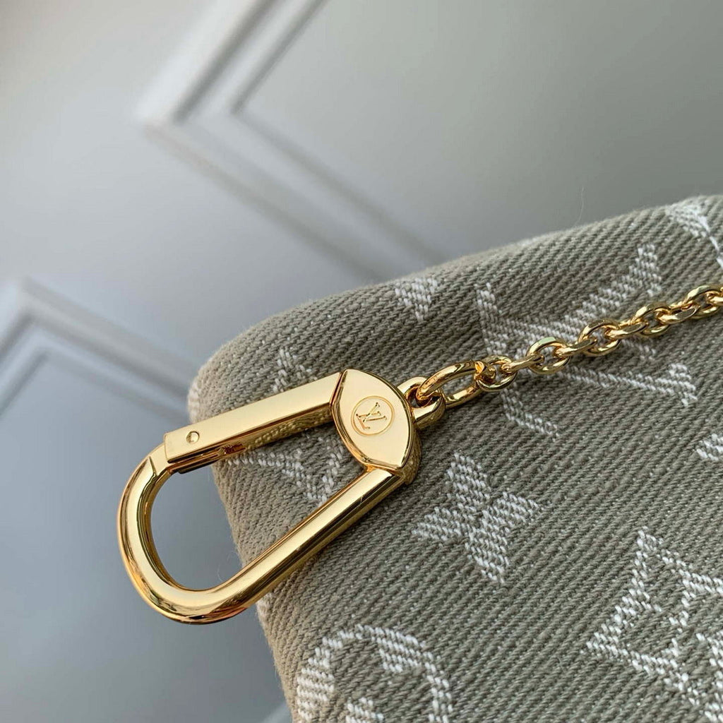 LV M27605 Louis Vuitton Trousse Speedy Olive Drab Denim