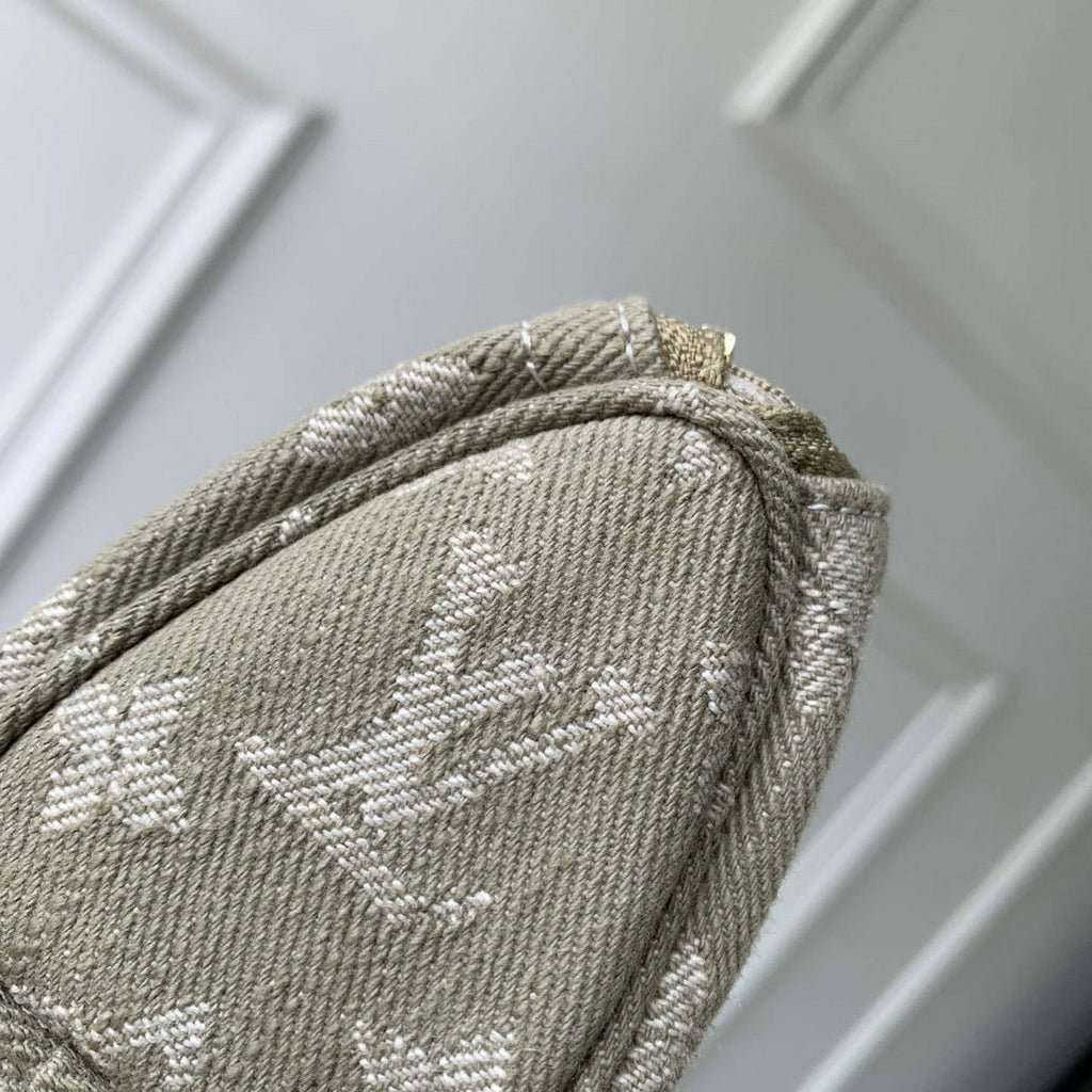 LV M27605 Louis Vuitton Trousse Speedy Olive Drab Denim