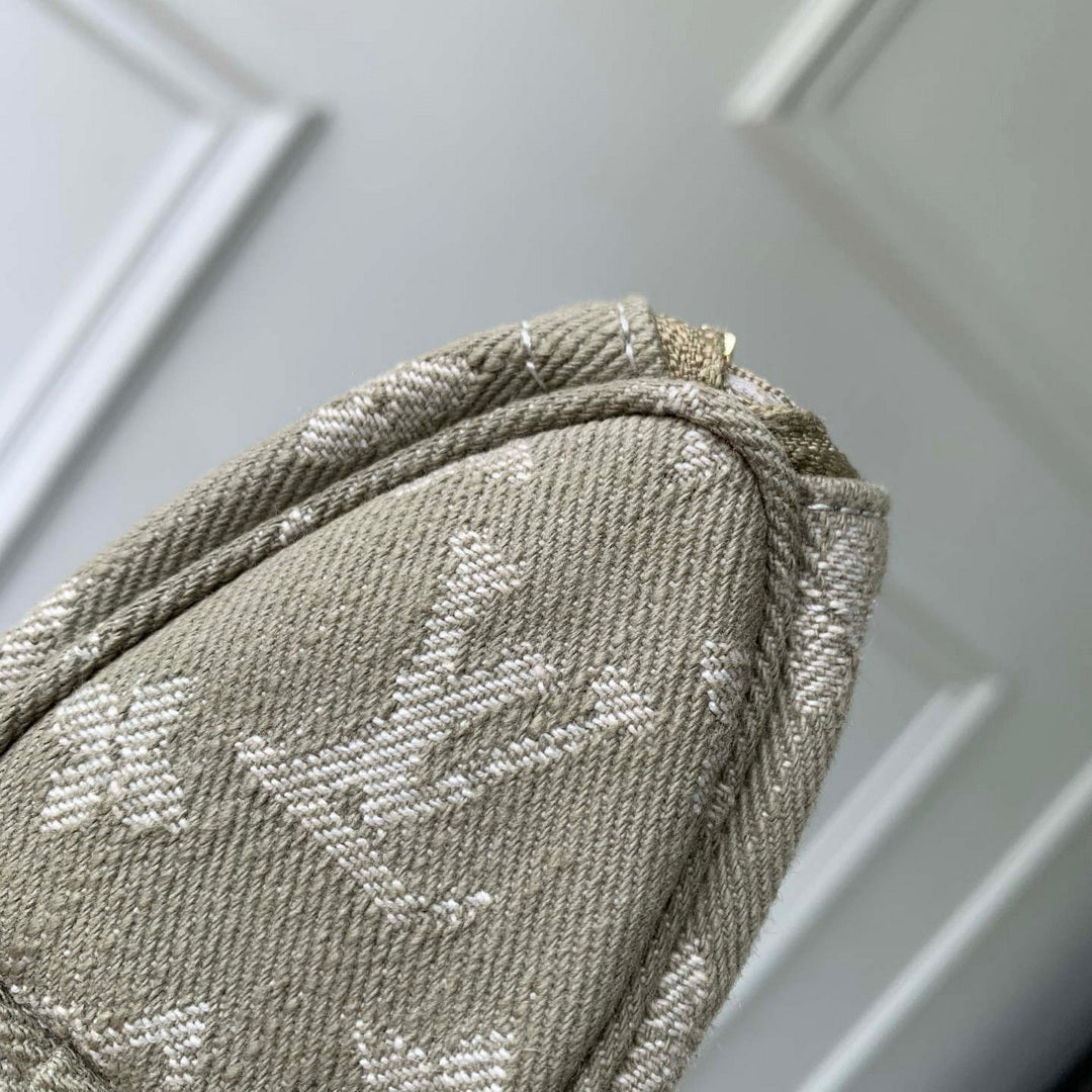 LV M27605 Louis Vuitton Trousse Speedy Olive Drab Denim