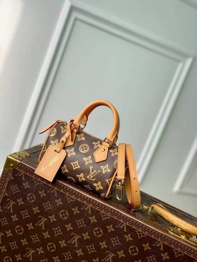 LV M27610 Louis Vuitton Nano Speedy Bag Monogram Origine Eb¨¨ne