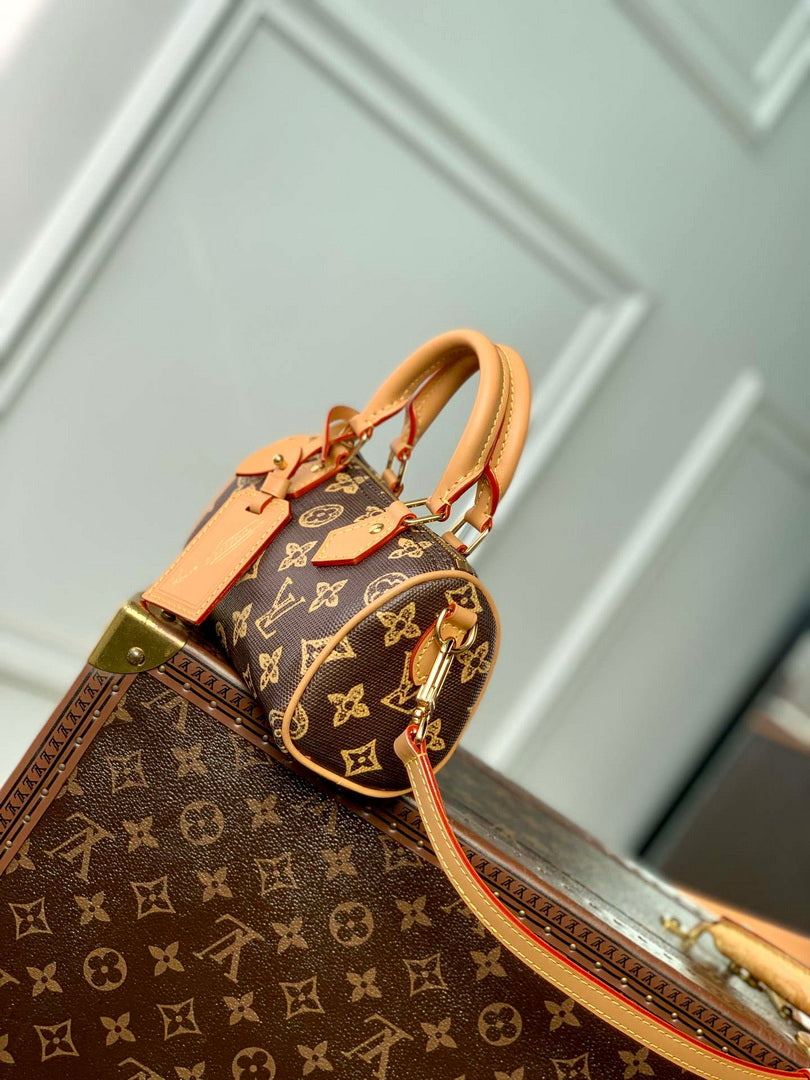 LV M27610 Louis Vuitton Nano Speedy Bag Monogram Origine Eb¨¨ne
