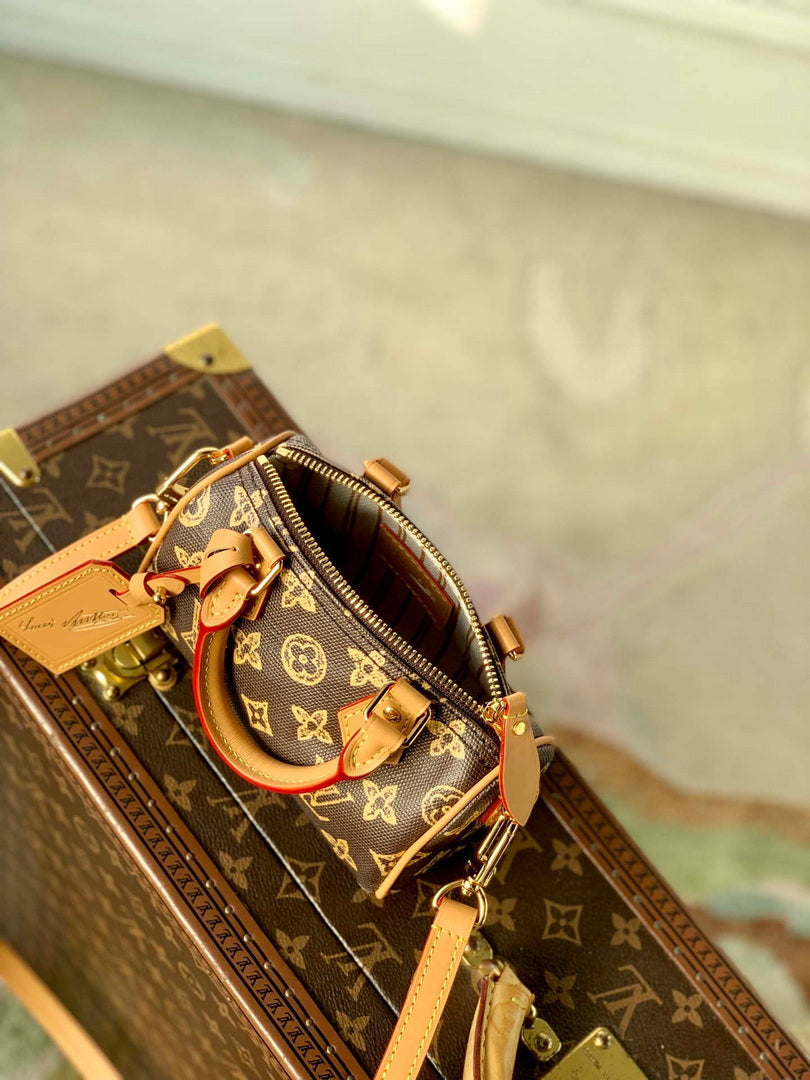 LV M27610 Louis Vuitton Nano Speedy Bag Monogram Origine Eb¨¨ne