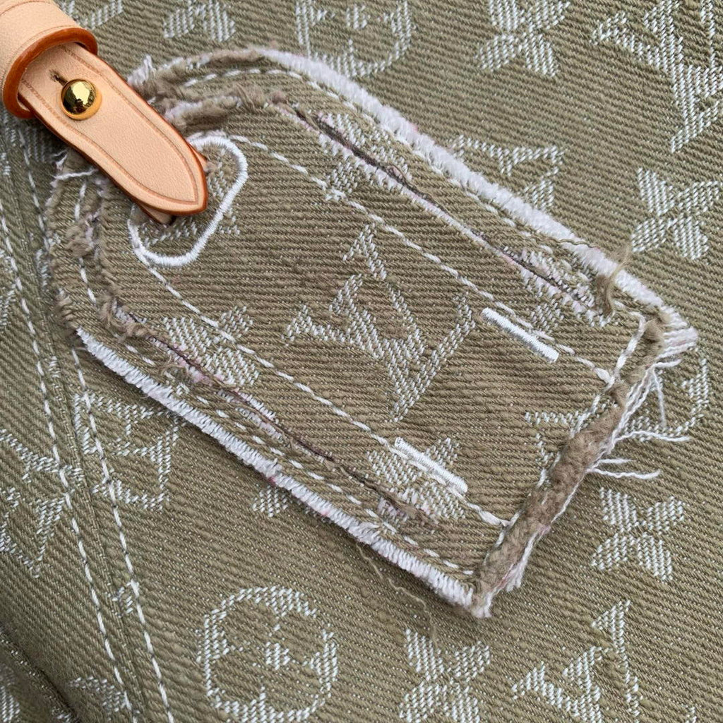 LV M27623 Louis Vuitton CarryAll Cargo PM Bag Khaki Denim