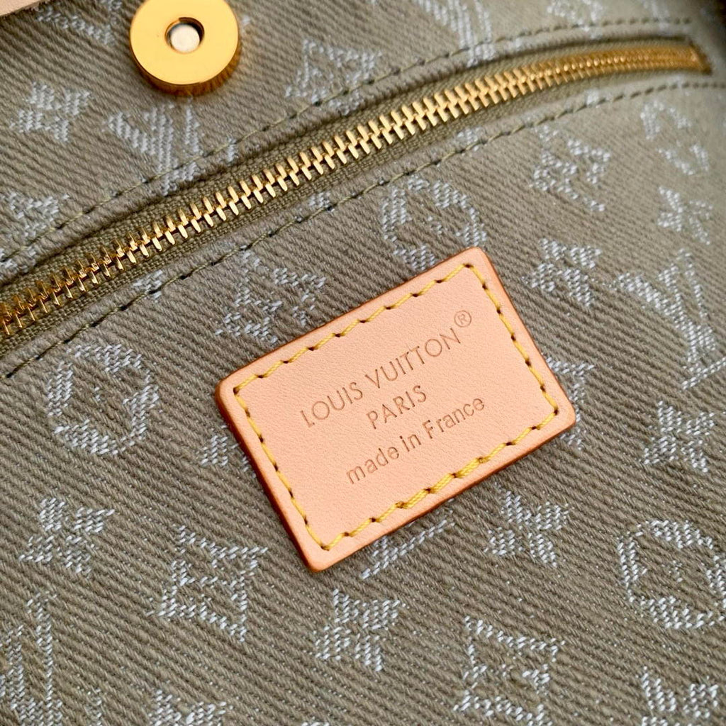 LV M27623 Louis Vuitton CarryAll Cargo PM Bag Khaki Denim