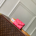 LV M27681 Louis Vuitton Victorine Wallet Other Monogram Canvas Rose Red