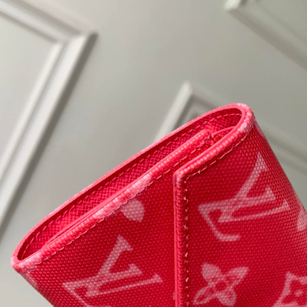 LV M27681 Louis Vuitton Victorine Wallet Other Monogram Canvas Rose Red
