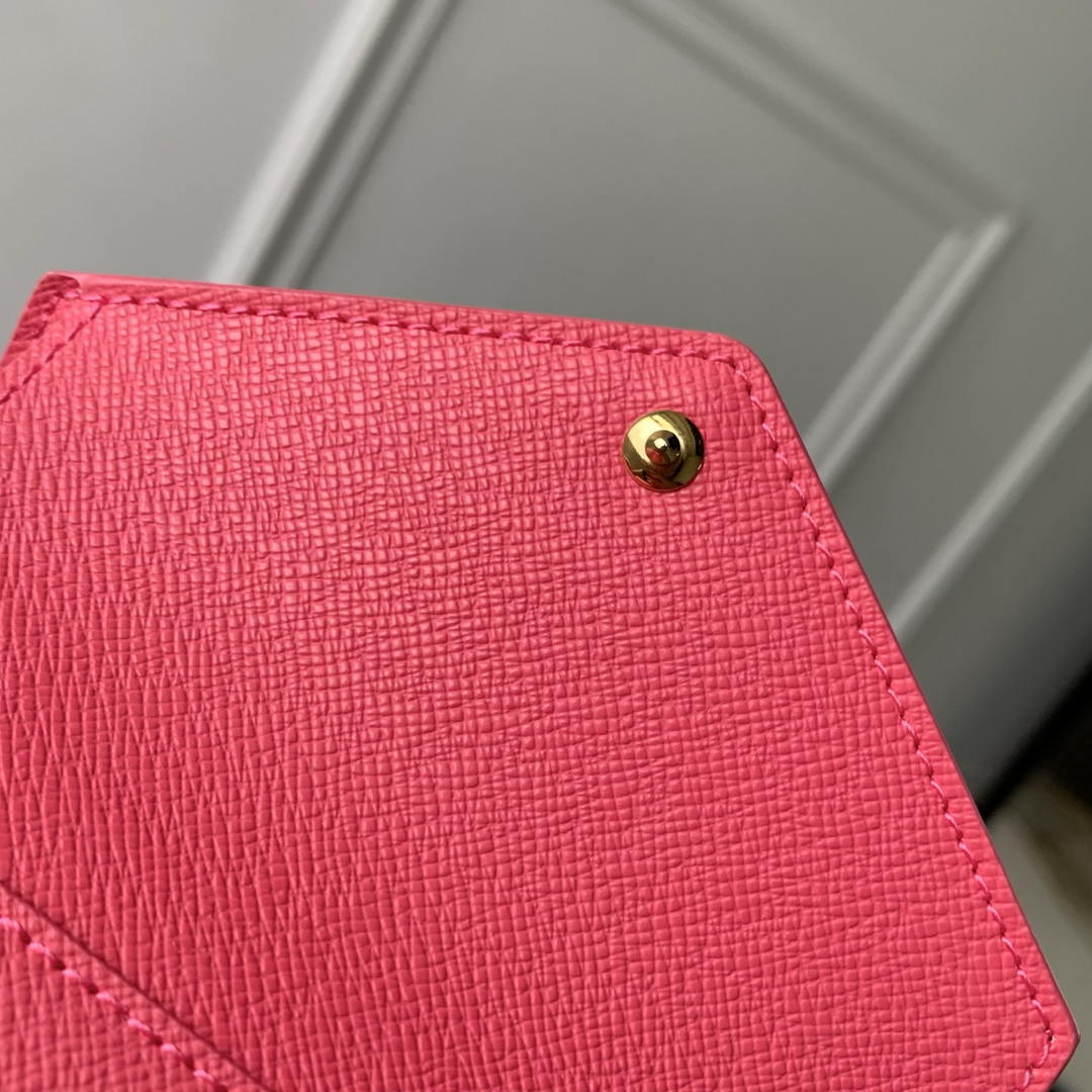 LV M27681 Louis Vuitton Victorine Wallet Other Monogram Canvas Rose Red