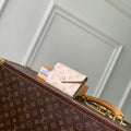 LV M27681 Louis Vuitton Victorine Wallet Other Monogram Canvas Beige Apricot