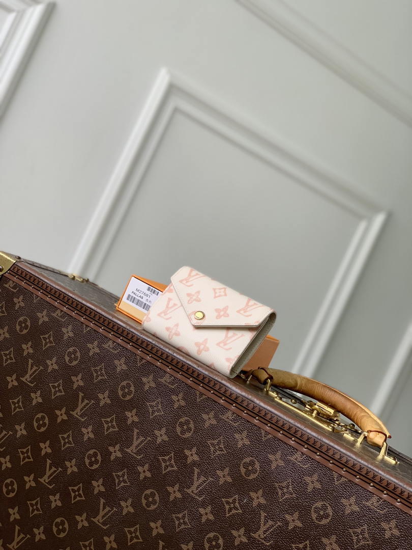 LV M27681 Louis Vuitton Victorine Wallet Other Monogram Canvas Beige Apricot