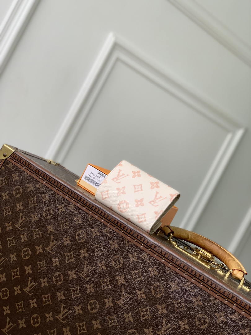 LV M27681 Louis Vuitton Victorine Wallet Other Monogram Canvas Beige Apricot