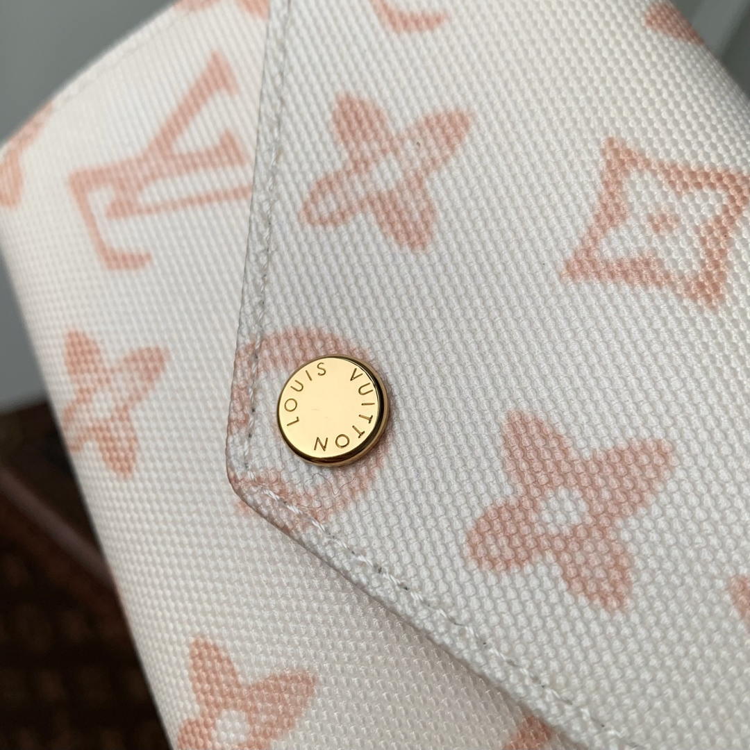 LV M27681 Louis Vuitton Victorine Wallet Other Monogram Canvas Beige Apricot