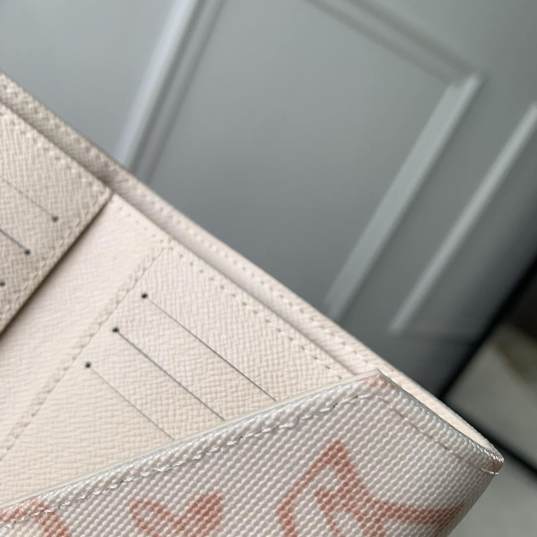 LV M27681 Louis Vuitton Victorine Wallet Other Monogram Canvas Beige Apricot