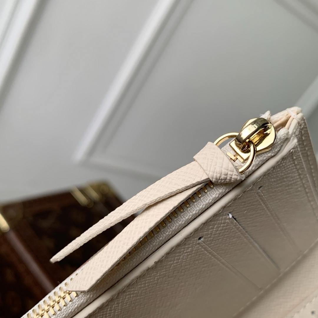 LV M27681 Louis Vuitton Victorine Wallet Other Monogram Canvas Beige Apricot