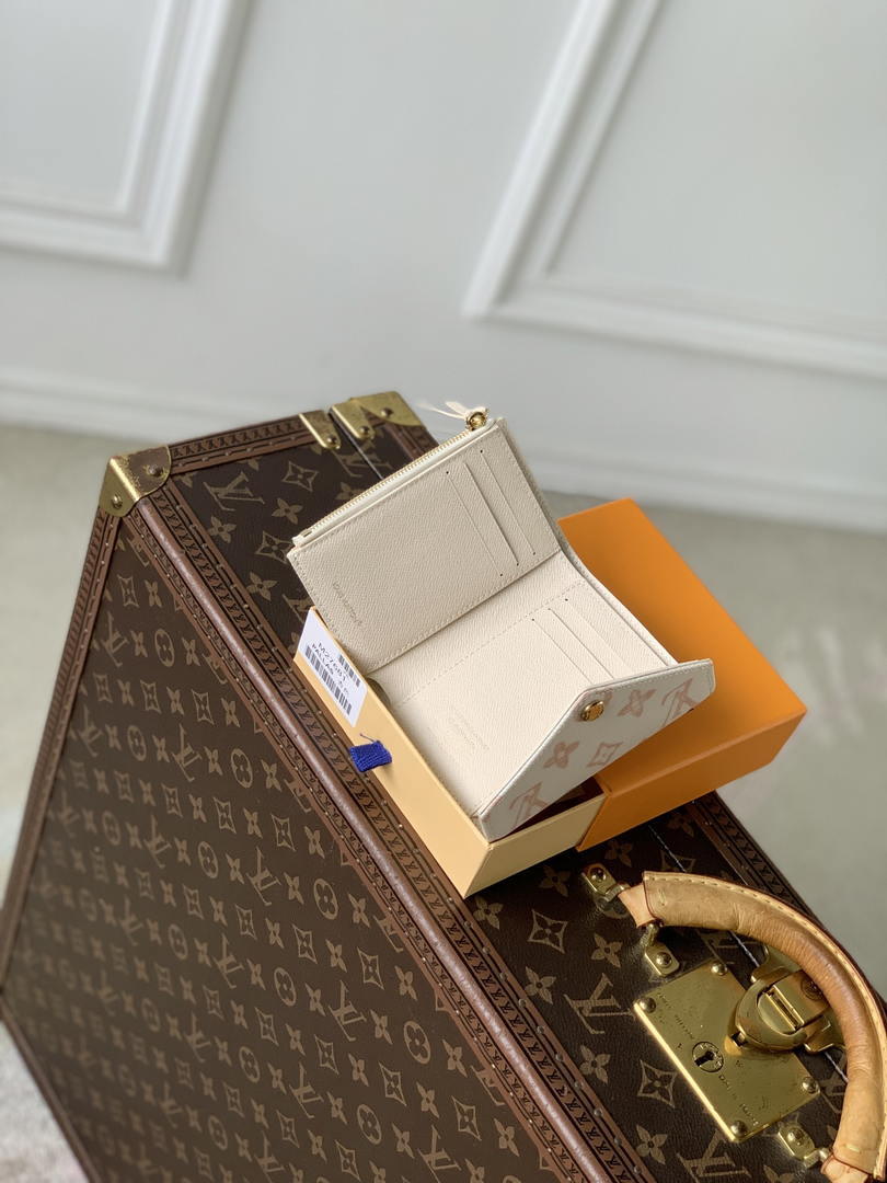 LV M27681 Louis Vuitton Victorine Wallet Other Monogram Canvas Beige Apricot
