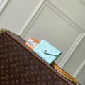 LV M27681 Louis Vuitton Victorine Wallet Other Monogram Canvas Ligth Blue
