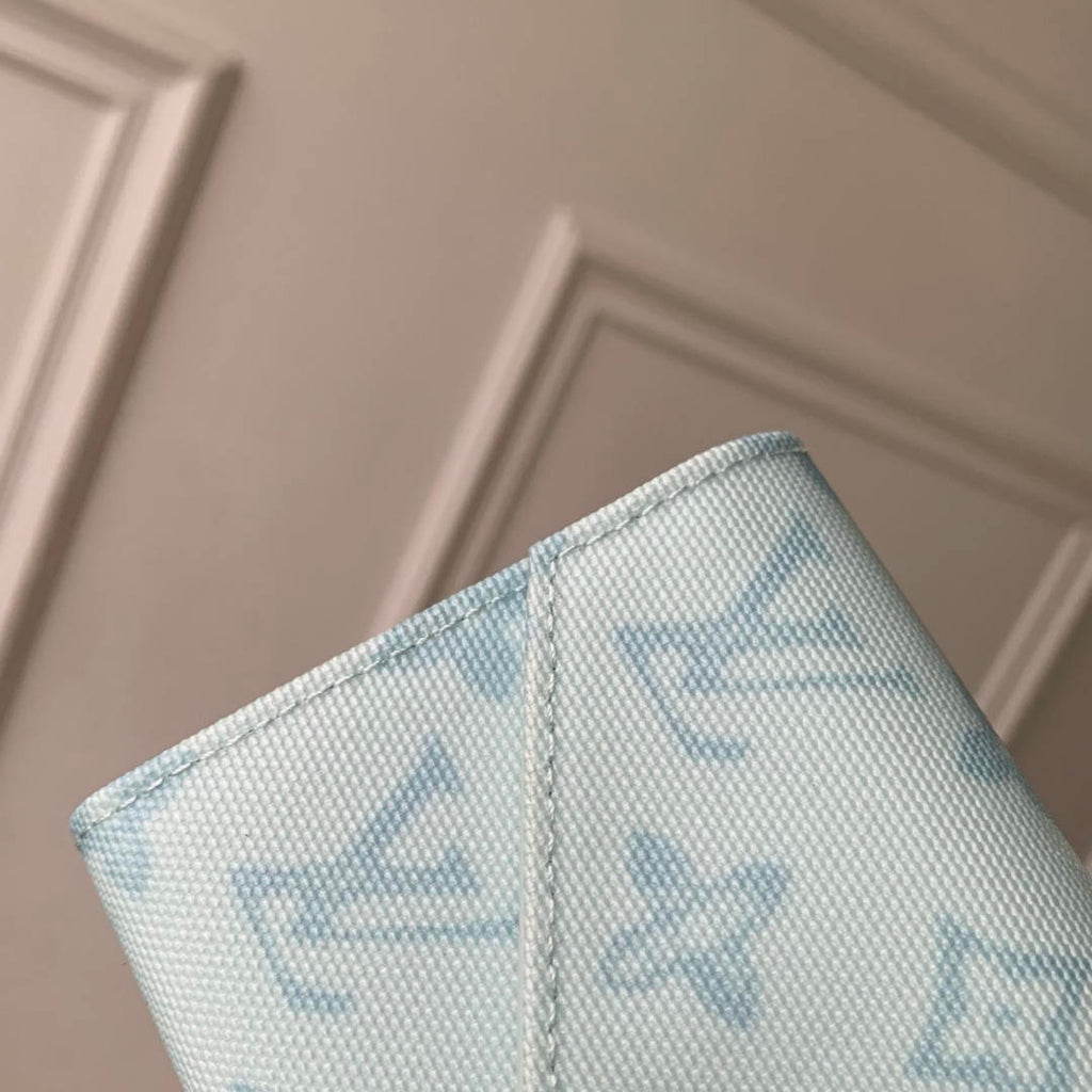 LV M27681 Louis Vuitton Victorine Wallet Other Monogram Canvas Ligth Blue
