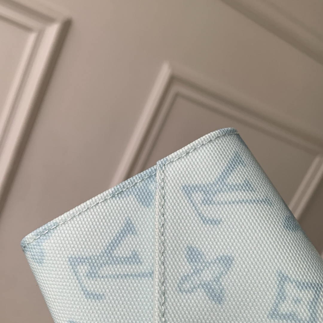 LV M27681 Louis Vuitton Victorine Wallet Other Monogram Canvas Ligth Blue