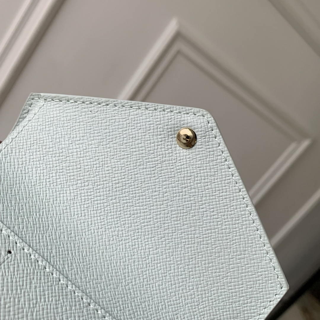 LV M27681 Louis Vuitton Victorine Wallet Other Monogram Canvas Ligth Blue