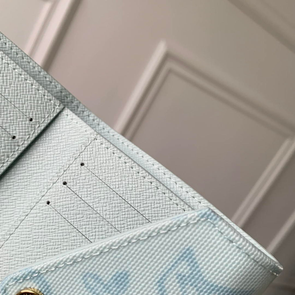 LV M27681 Louis Vuitton Victorine Wallet Other Monogram Canvas Ligth Blue