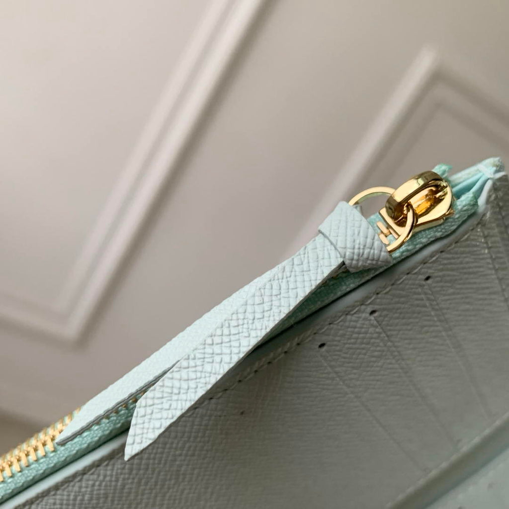 LV M27681 Louis Vuitton Victorine Wallet Other Monogram Canvas Ligth Blue