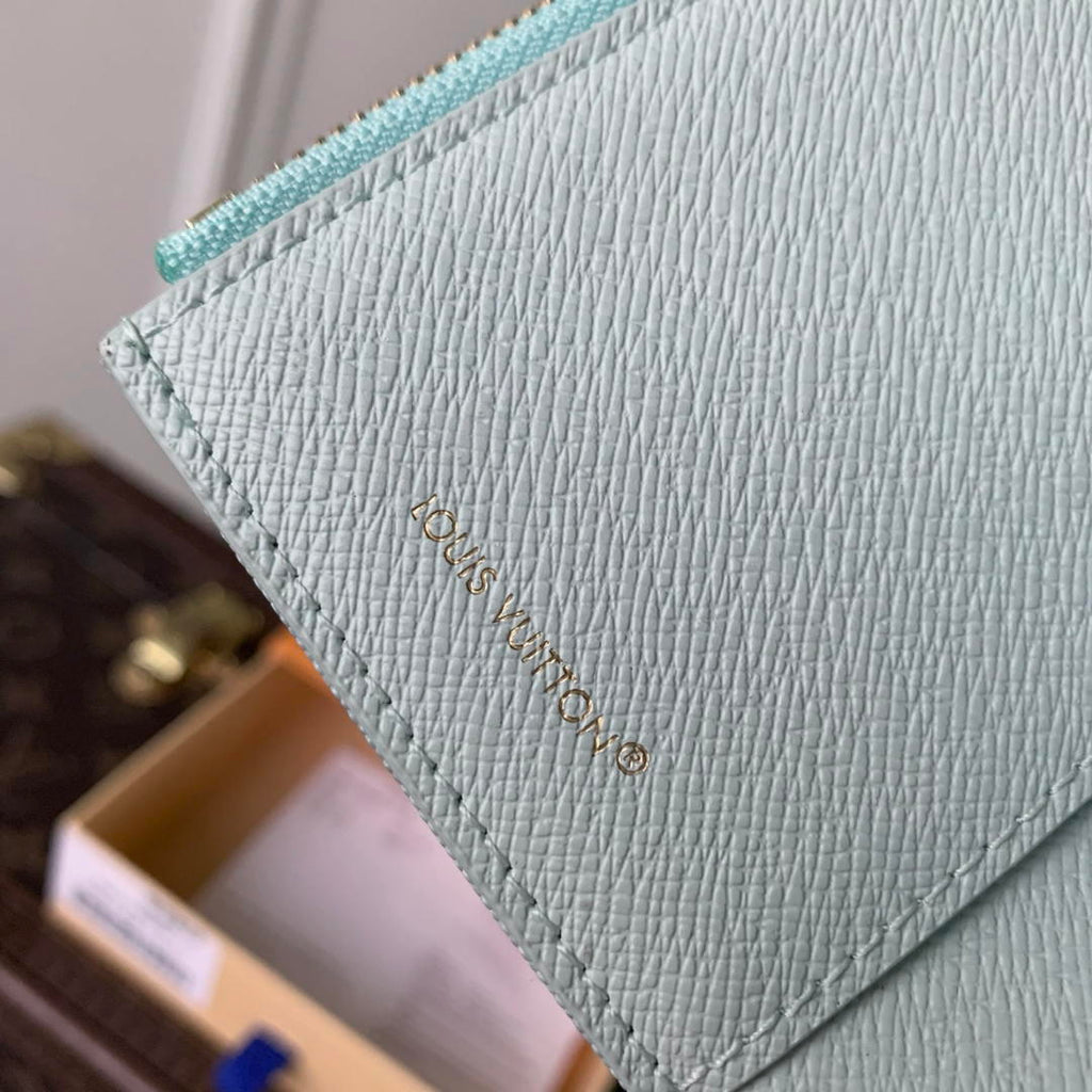 LV M27681 Louis Vuitton Victorine Wallet Other Monogram Canvas Ligth Blue